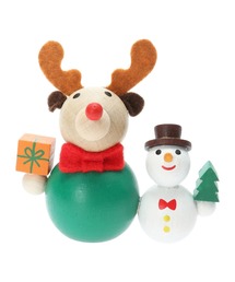 MARK'S（マークス）の「ハラチキ 手のひら人形・ペア 木製クリスマストイ（インテリア雑貨）」