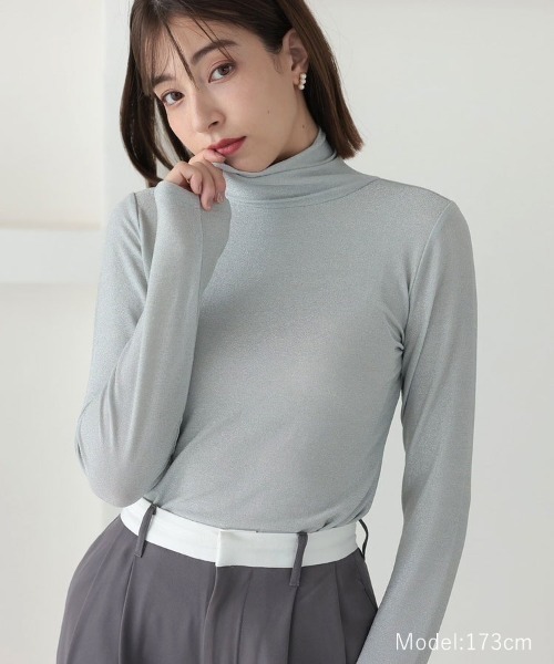 DONOBAN(ドノバン)の「【pufe】ラメフライスタートル(Tシャツ/カットソー・レディース・ブラック/シルバー/ゴールド・F)」の12枚目の写真