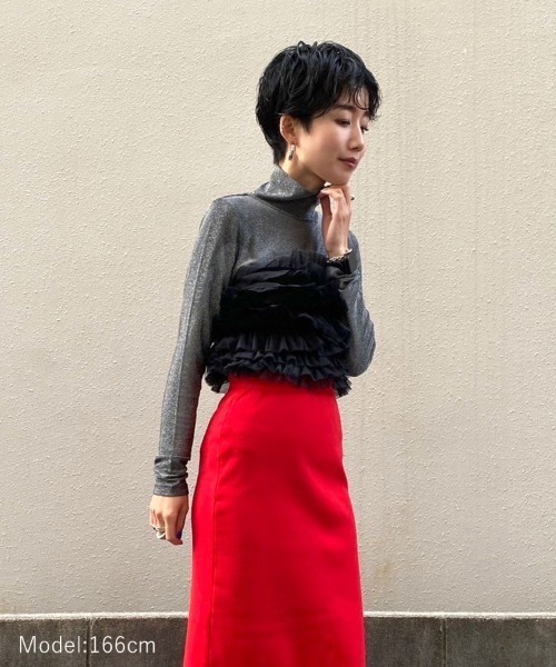 DONOBAN(ドノバン)の「【pufe】ラメフライスタートル(Tシャツ/カットソー・レディース・ブラック/シルバー/ゴールド・F)」の9枚目の写真