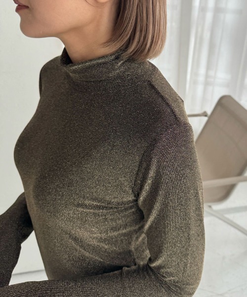 DONOBAN(ドノバン)の「【pufe】ラメフライスタートル(Tシャツ/カットソー・レディース・ブラック/シルバー/ゴールド・F)」の19枚目の写真