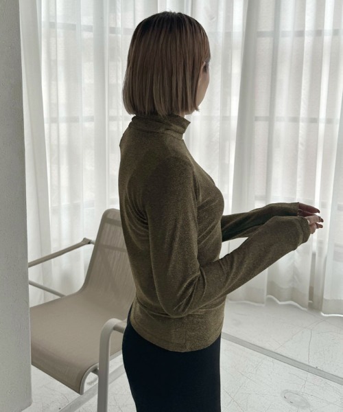 DONOBAN(ドノバン)の「【pufe】ラメフライスタートル(Tシャツ/カットソー・レディース・ブラック/シルバー/ゴールド・F)」の21枚目の写真