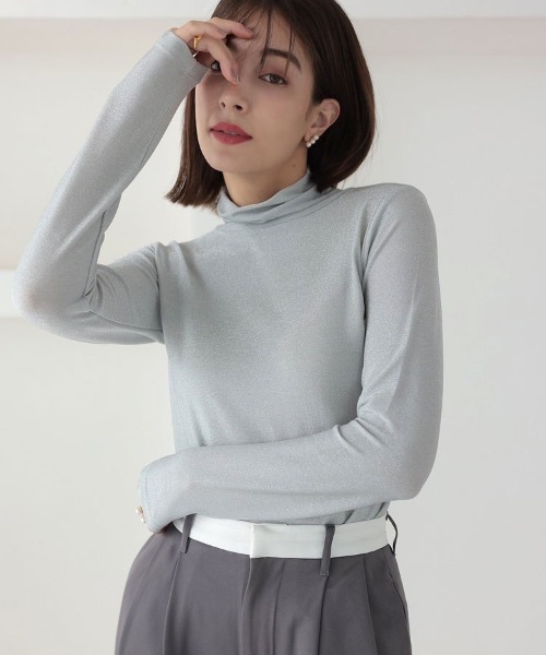 DONOBAN(ドノバン)の「【pufe】ラメフライスタートル(Tシャツ/カットソー・レディース・ブラック/シルバー/ゴールド・F)」の13枚目の写真