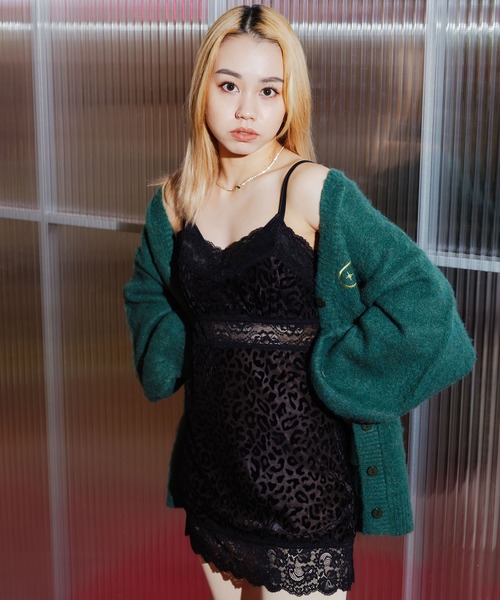 ANNA SUI NYC（アナ スイ エヌ ワイ シー）の「ANNA SUI NYC ベロア風 レオパード キャミソール 【SP】（キャミソール・レディース・ブルー/ブラウン/ブラック・FREE）」の2枚目の写真