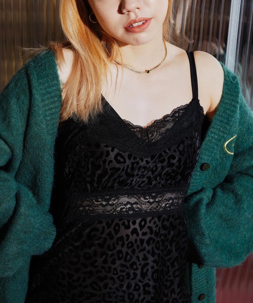 ANNA SUI NYC（アナ スイ エヌ ワイ シー）の「ANNA SUI NYC ベロア風 レオパード キャミソール 【SP】（キャミソール・レディース・ブルー/ブラウン/ブラック・FREE）」の5枚目の写真