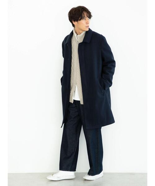 CRAFT STANDARD BOUTIQUE(クラフトスタンダードブティック)の「ケーブルニット切り替え裏毛フーディー(カーディガン/ボレロ・レディース・ブラウン/ブラック/ホワイト系その他・L/M)」の13枚目の写真
