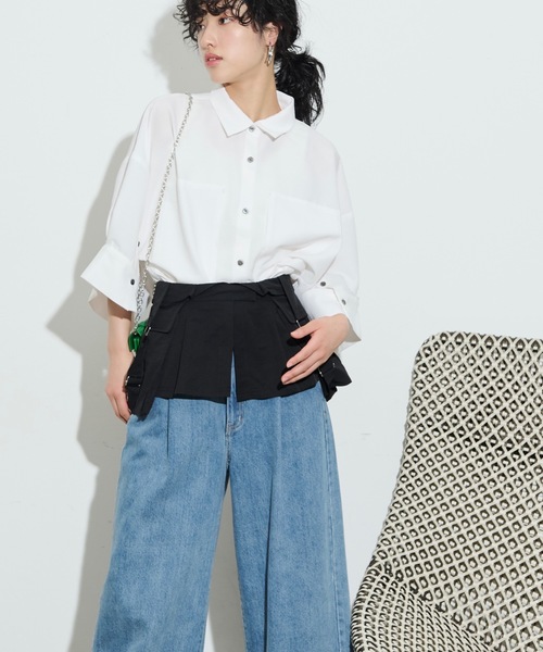 THE YOn（ザヨン）の「ノースリーブブラウス（シャツ/ブラウス・レディース・ブラック・FREE）」の2枚目の写真