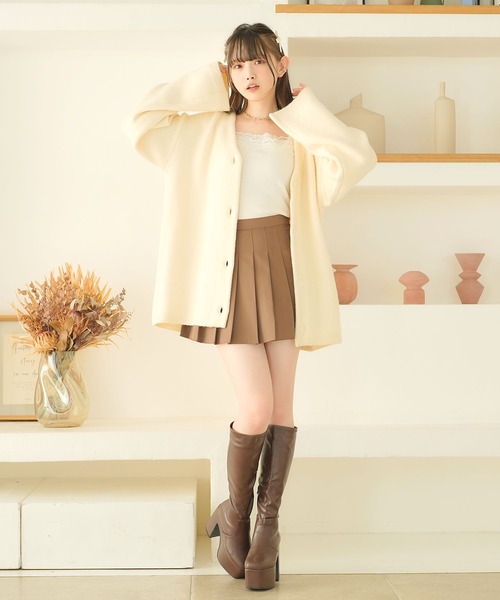 moulis'（ムーリス）の「オーバーカーディガン（カーディガン/ボレロ・レディース・ホワイト/ベビーピンク/グレー・M-L/LL～3L）」の12枚目の写真