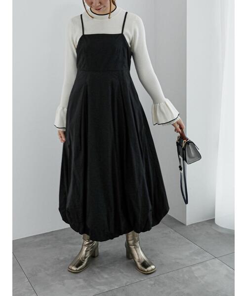 Te chichi（テチチ）の「レイヤードフレアスリーブリブニット（ニット/セーター・レディース・オフホワイト/チャコールグレー/ブラック・F）」の13枚目の写真