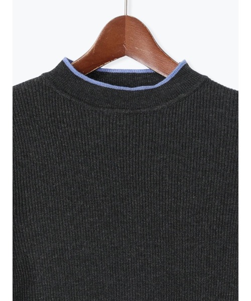 Te chichi（テチチ）の「レイヤードフレアスリーブリブニット（ニット/セーター・レディース・オフホワイト/チャコールグレー/ブラック・F）」の9枚目の写真