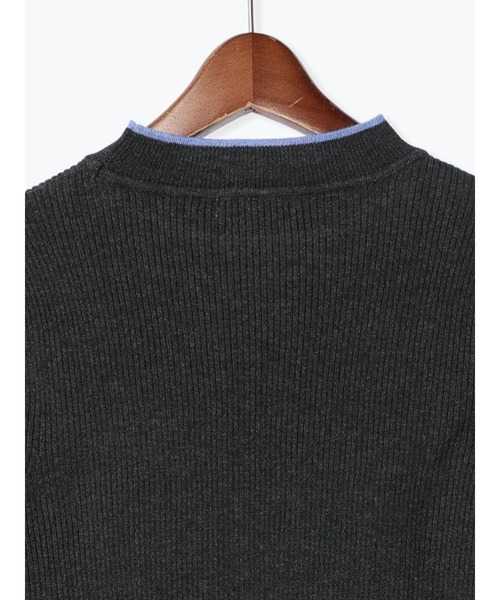 Te chichi（テチチ）の「レイヤードフレアスリーブリブニット（ニット/セーター・レディース・オフホワイト/チャコールグレー/ブラック・F）」の6枚目の写真