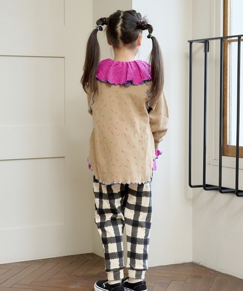 HOGAN RANCH WEAR（ホーガンランチウエア）の「ワッフルメローカットソー（80～150cm）（Tシャツ/カットソー・キッズ・オフホワイト/ブラック/ベージュ・100/110/120/130/140/150/80/90）」の15枚目の写真