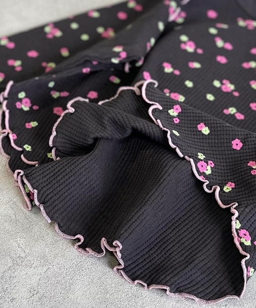 HOGAN RANCH WEAR（ホーガンランチウエア）の「ワッフルメローカットソー（80～150cm）（Tシャツ/カットソー・キッズ・オフホワイト/ブラック/ベージュ・100/110/120/130/140/150/80/90）」の12枚目の写真