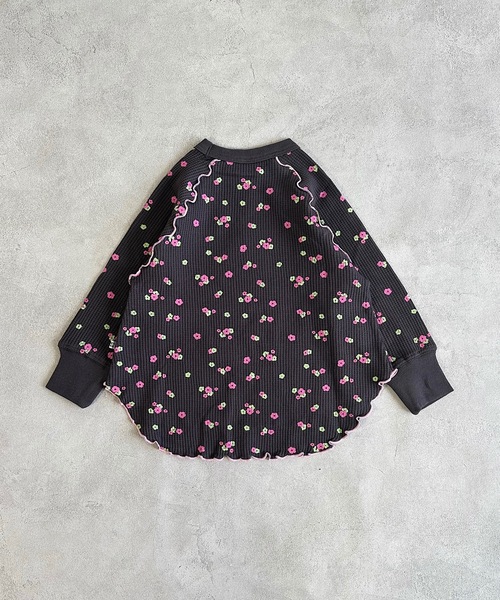 HOGAN RANCH WEAR（ホーガンランチウエア）の「ワッフルメローカットソー（80～150cm）（Tシャツ/カットソー・キッズ・オフホワイト/ブラック/ベージュ・100/110/120/130/140/150/80/90）」の10枚目の写真