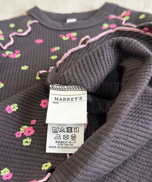 HOGAN RANCH WEAR（ホーガンランチウエア）の「ワッフルメローカットソー（80～150cm）（Tシャツ/カットソー・キッズ・オフホワイト/ブラック/ベージュ・100/110/120/130/140/150/80/90）」の13枚目の写真