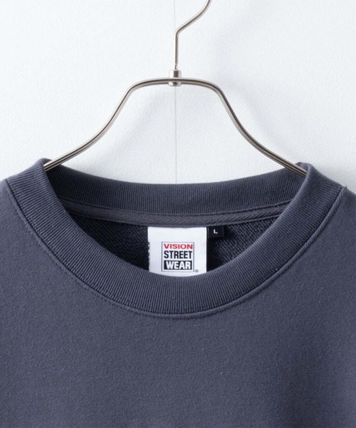 VISION STREET WEAR(ヴィジョンストリートウェア)の「VISION STREET WEAR スケボー自販機プリントスウェットプルオーバー(スウェット・メンズ・チャコールグレー/サックスブルー/オフホワイト・L/M/XL)」の8枚目の写真