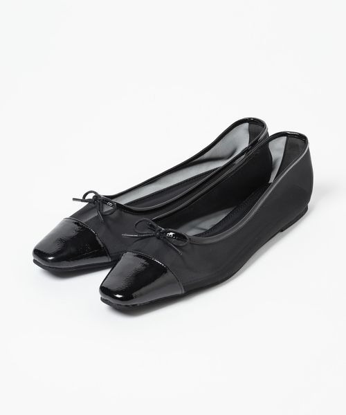 mysty woman(ミスティウーマン)の「メッシュバレエシューズ 102522(バレエシューズ・レディース・ブラック/シルバー・MEDIUM/LARGE)」の5枚目の写真