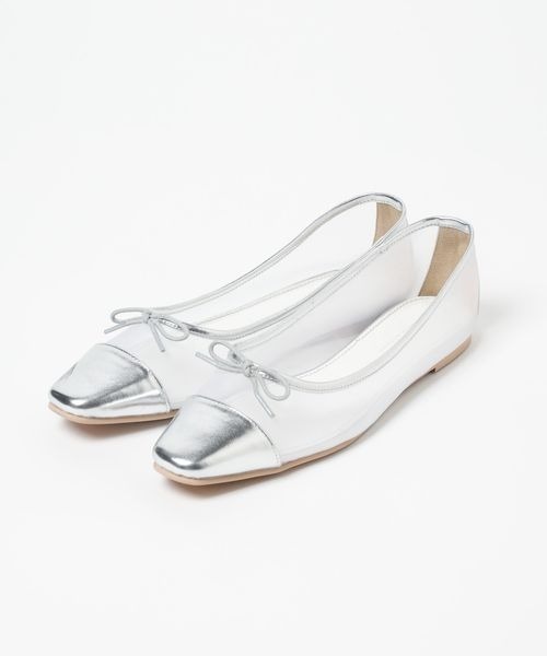 mysty woman(ミスティウーマン)の「メッシュバレエシューズ 102522(バレエシューズ・レディース・ブラック/シルバー・MEDIUM/LARGE)」の4枚目の写真