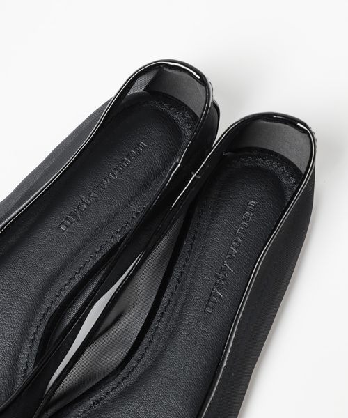 mysty woman(ミスティウーマン)の「メッシュバレエシューズ 102522(バレエシューズ・レディース・ブラック/シルバー・MEDIUM/LARGE)」の13枚目の写真