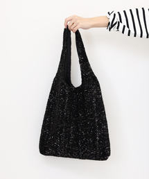 RELUME スパンコールトートバッグ