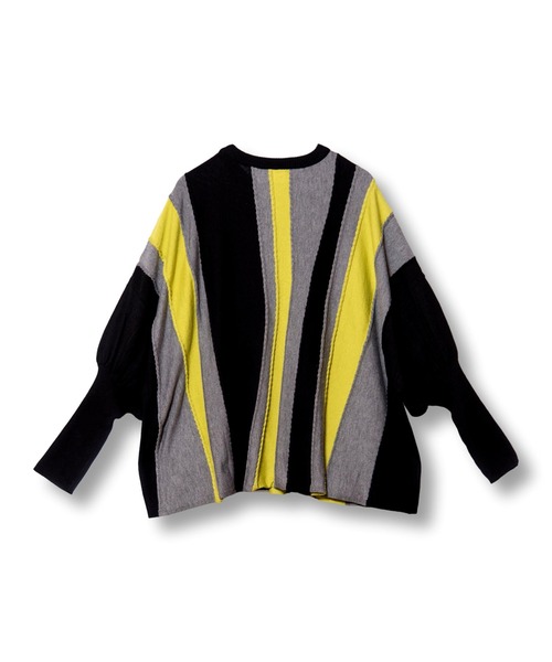 OSMOSIS(オズモーシス)の「ウェーブストライプニットプルオーバー(ニット/セーター・レディース・ベージュ/オリーブ/ブラック・ONE SIZE)」の19枚目の写真