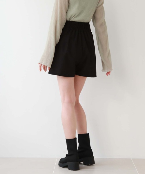 archives（アルシーヴ）の「ハイウエストパイピングショートパンツ（その他パンツ・レディース・ブラック/アイボリー/ブルーグレー・MEDIUM）」の15枚目の写真