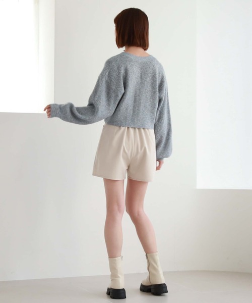 archives（アルシーヴ）の「ハイウエストパイピングショートパンツ（その他パンツ・レディース・ブラック/アイボリー/ブルーグレー・MEDIUM）」の8枚目の写真