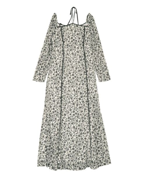 LAGUNAMOON(ラグナムーン)の「フェザーフラワーパターンワンピース(ワンピース・レディース・アイボリー/ライトグリーン・SMALL/MEDIUM)」の19枚目の写真