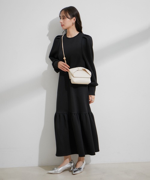 VIS(ビス)の「スフレタッチマーメイドワンピース(ワンピース・レディース・グリーン系その他/キナリ/ブラック・FREE)」の16枚目の写真
