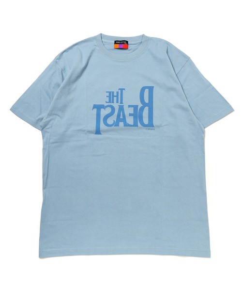 RADIO EVA(ラヂオエヴァ)の「RADIO EVA A102 THE BEAST T-Shirt β(Tシャツ/カットソー・メンズ・グリーン/ピンク/ブラック×ホワイト/ブルー/グレー/ホワイト×ブラック/ブラック×レッド・X-LARGE/LARGE/MEDIUM)」の6枚目の写真