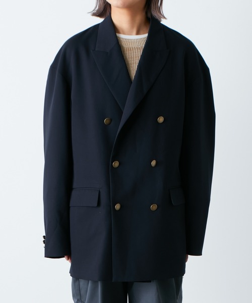 SOUNDSGOOOOD（サウンズグッド）の「【SOUNDS GOOOOD / サウンズグッド】金ボタンダブルブレザー（テーラードジャケット・メンズ・ネイビー/ブラウン・ONE SIZE）」の14枚目の写真