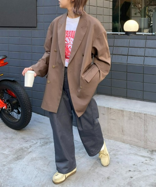 SOUNDSGOOOOD（サウンズグッド）の「【SOUNDS GOOOOD / サウンズグッド】金ボタンダブルブレザー（テーラードジャケット・メンズ・ネイビー/ブラウン・ONE SIZE）」の15枚目の写真