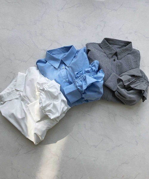 セール】◎袖フリルデザインシャツ（シャツ/ブラウス）｜AS KNOW AS