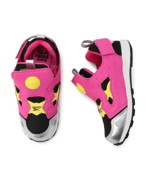 green label relaxing（グリーンレーベルリラクシング）の「「WEB限定」Reebokﾊﾞｰｻﾎﾟﾝﾌﾟﾌｭｰﾘ（スニーカー・キッズ・オレンジ/ピンク/ライトブルー/ライム・16cm/13cm/14cm/15cm）」の6枚目の写真