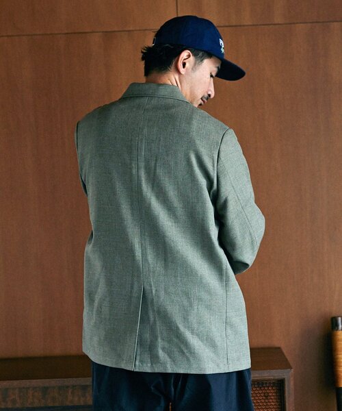 JOURNAL STANDARD relume（ジャーナルスタンダード　レリューム）の「LANATEC シャンブレー 2ボタンジャケット（テーラードジャケット・メンズ・ブラック/ベージュ/オリーブ・MEDIUM/LARGE）」の18枚目の写真