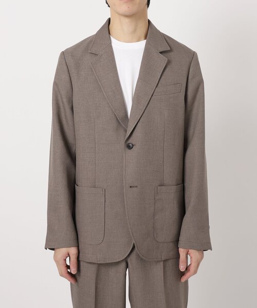 JOURNAL STANDARD relume（ジャーナルスタンダード　レリューム）の「LANATEC シャンブレー 2ボタンジャケット（テーラードジャケット・メンズ・ブラック/ベージュ/オリーブ・MEDIUM/LARGE）」の21枚目の写真