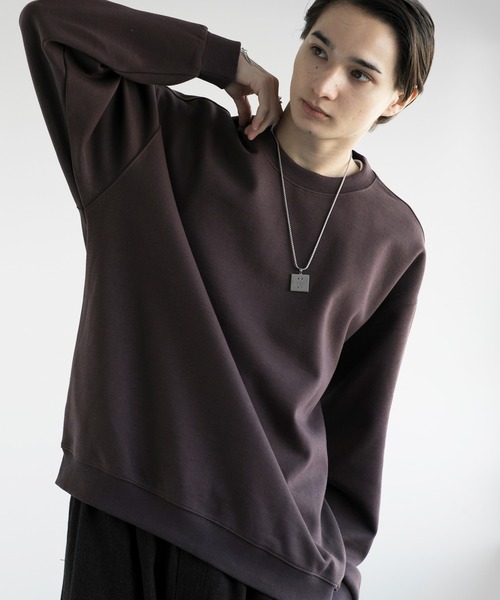 aimoha(アイモハ)の「aimoha men HEAVY COTTON BASIC SWEAT ベーシックスウェット(Tシャツ/カットソー・メンズ・ベージュ/ネイビー/パープル/グリーン/ブラック/チョコ・X-LARGE/XX-LARGE/XXX-LARGE/XXXX-LARGE)」の1枚目の写真