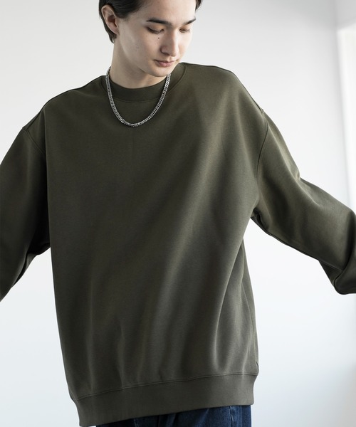 aimoha(アイモハ)の「aimoha men HEAVY COTTON BASIC SWEAT ベーシックスウェット(Tシャツ/カットソー・メンズ・ベージュ/ネイビー/パープル/グリーン/ブラック/チョコ・X-LARGE/XX-LARGE/XXX-LARGE/XXXX-LARGE)」の17枚目の写真