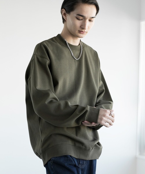 aimoha(アイモハ)の「aimoha men HEAVY COTTON BASIC SWEAT ベーシックスウェット(Tシャツ/カットソー・メンズ・ベージュ/ネイビー/パープル/グリーン/ブラック/チョコ・X-LARGE/XX-LARGE/XXX-LARGE/XXXX-LARGE)」の18枚目の写真