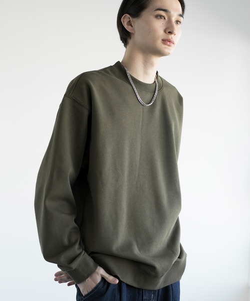 aimoha(アイモハ)の「aimoha men HEAVY COTTON BASIC SWEAT ベーシックスウェット(Tシャツ/カットソー・メンズ・ベージュ/ネイビー/パープル/グリーン/ブラック/チョコ・X-LARGE/XX-LARGE/XXX-LARGE/XXXX-LARGE)」の19枚目の写真