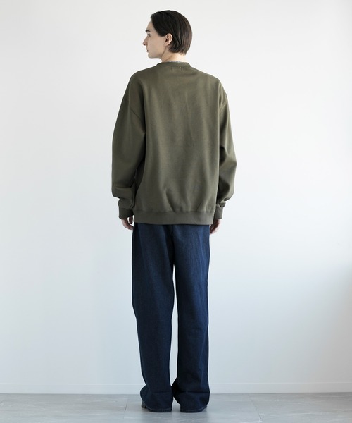 aimoha(アイモハ)の「aimoha men HEAVY COTTON BASIC SWEAT ベーシックスウェット(Tシャツ/カットソー・メンズ・ベージュ/ネイビー/パープル/グリーン/ブラック/チョコ・X-LARGE/XX-LARGE/XXX-LARGE/XXXX-LARGE)」の21枚目の写真