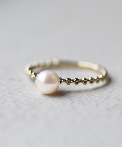 パール リング | K10YG（リング）｜cui-cui（キュイキュイ）の