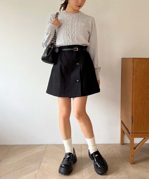 one after another NICE CLAUP(ワンアフターアナザーナイスクラップ)の「ボリュームタンク底ローファー(ローファー・レディース・ブラック/ブラック系その他・M/S/L)」の13枚目の写真