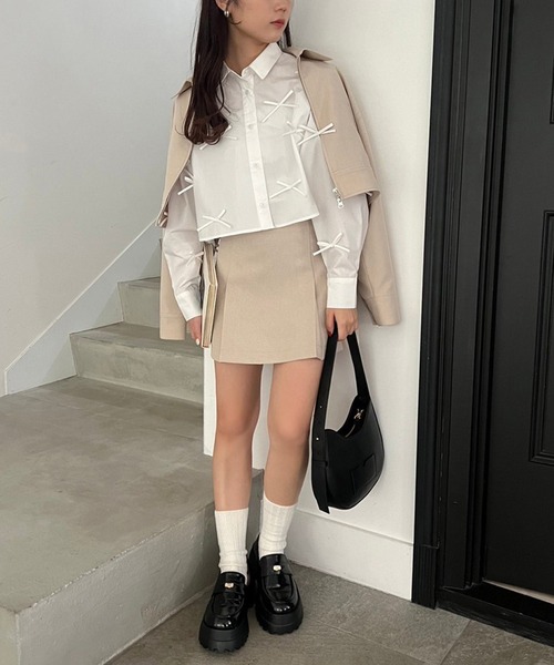 one after another NICE CLAUP(ワンアフターアナザーナイスクラップ)の「ボリュームタンク底ローファー(ローファー・レディース・ブラック/ブラック系その他・M/S/L)」の8枚目の写真