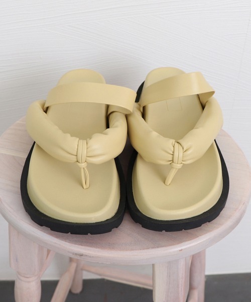 Miniministore(ミニミニストア)の「厚底トングサンダル スポーツサンダル(サンダル・レディース・クリーム/ブラック/ホワイト・22.5cm/23.0cm/23.5cm/24.0cm/24.5cm)」の21枚目の写真