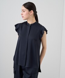 ANAYI | 【セットアップ対応商品】ストレッチサテンフレア袖 ブラウス(その他トップス)