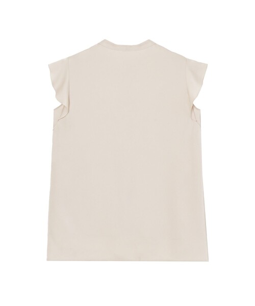 セール】【セットアップ対応商品】ストレッチサテンフレア袖 ブラウス