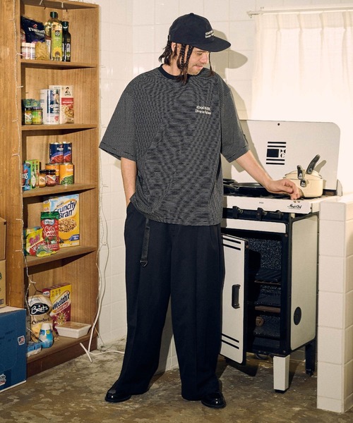 ADAM PATEK(アダムパテック)の「ADAMPATEK/thin stripes short sleeve/ボーダー半袖Tシャツ(Tシャツ/カットソー・メンズ・ネイビー系/ライトグレー系/ブラック系・2/1)」の12枚目の写真