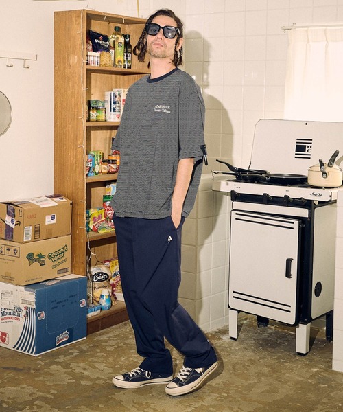 ADAM PATEK(アダムパテック)の「ADAMPATEK/thin stripes short sleeve/ボーダー半袖Tシャツ(Tシャツ/カットソー・メンズ・ネイビー系/ライトグレー系/ブラック系・2/1)」の15枚目の写真