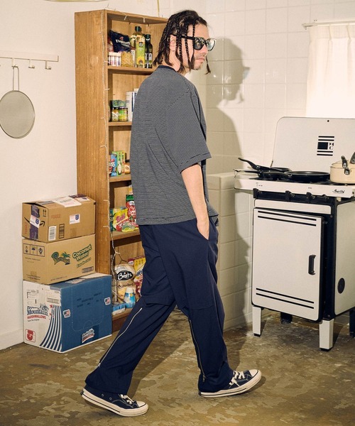 ADAM PATEK(アダムパテック)の「ADAMPATEK/thin stripes short sleeve/ボーダー半袖Tシャツ(Tシャツ/カットソー・メンズ・ネイビー系/ライトグレー系/ブラック系・2/1)」の16枚目の写真