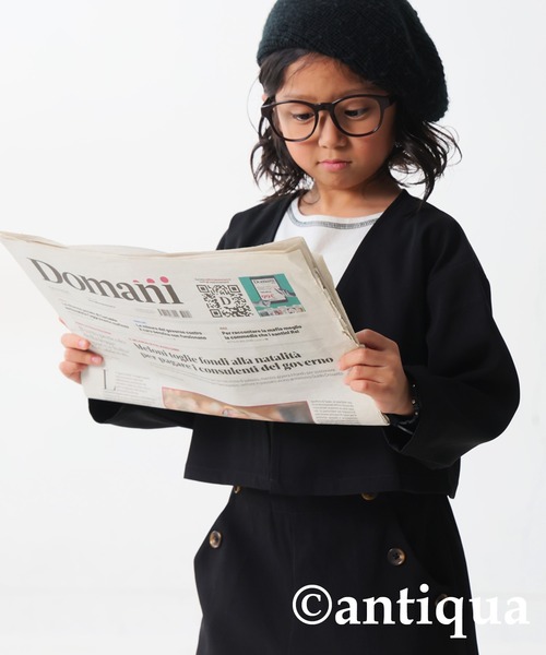 antiqua(アンティカ)の「配色ステッチタンクトップ(タンクトップ・キッズ・ブラック/ホワイト系その他/ホワイト/オレンジ/ブルー/杢グレー/ブラック×ホワイト・120/130)」の13枚目の写真